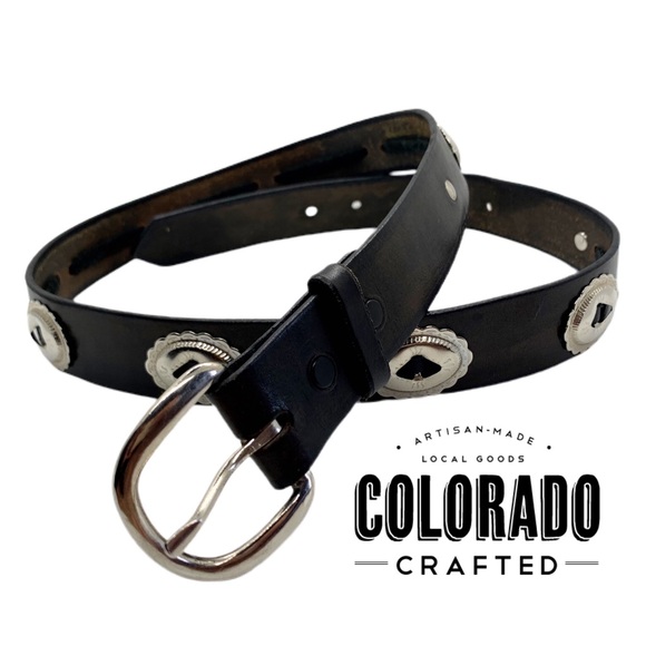 COLORADO LEATHER GOODS ARISAN CRAFTED BELT SZ 38